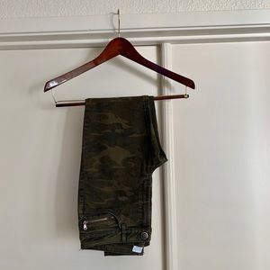 Zara Basic Camo Stretch Denim Skinny